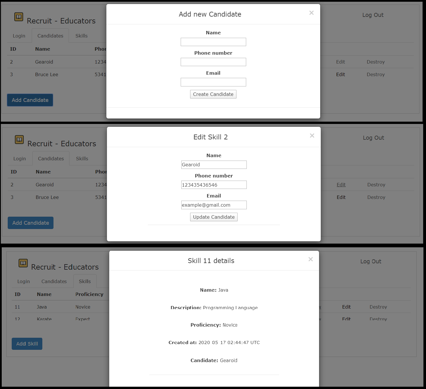 Site Modals